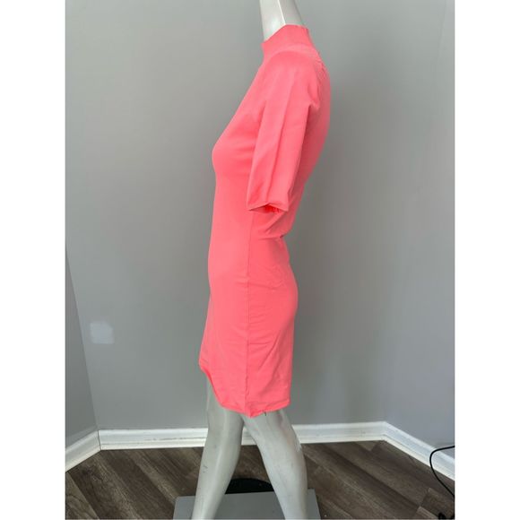 ALEXANDERWANG.T Appliquéd stretch-knit turtleneck mini dress SMALL $450 - Picture 7 of 9